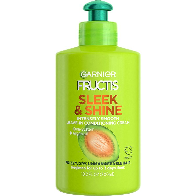 Front view of Sleek & Shine Intensely Smooth Leave-In Conditioning Cream.